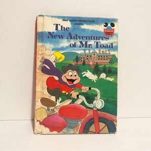 4/$20 The News Adventures of Mr. Toad Book Vintage Disney Hardcover 🛑